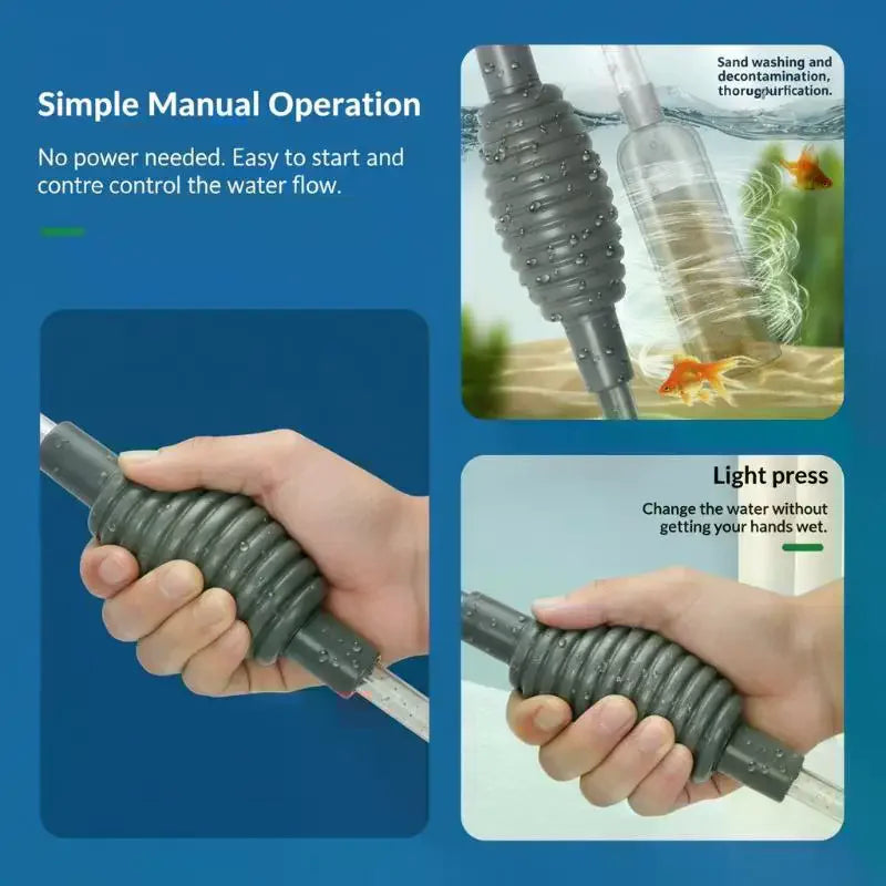 Aquarium Siphon Vacuum Gravel Cleaner & Water Changer Kit
