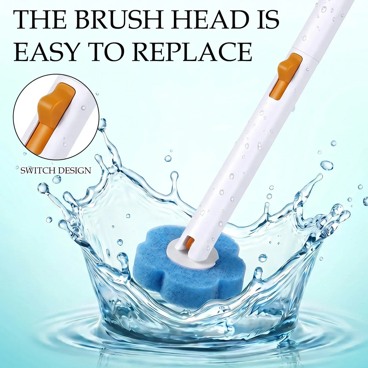 Toilet Brush Kit – 21 Disposable Heads & Wall Mount Holder