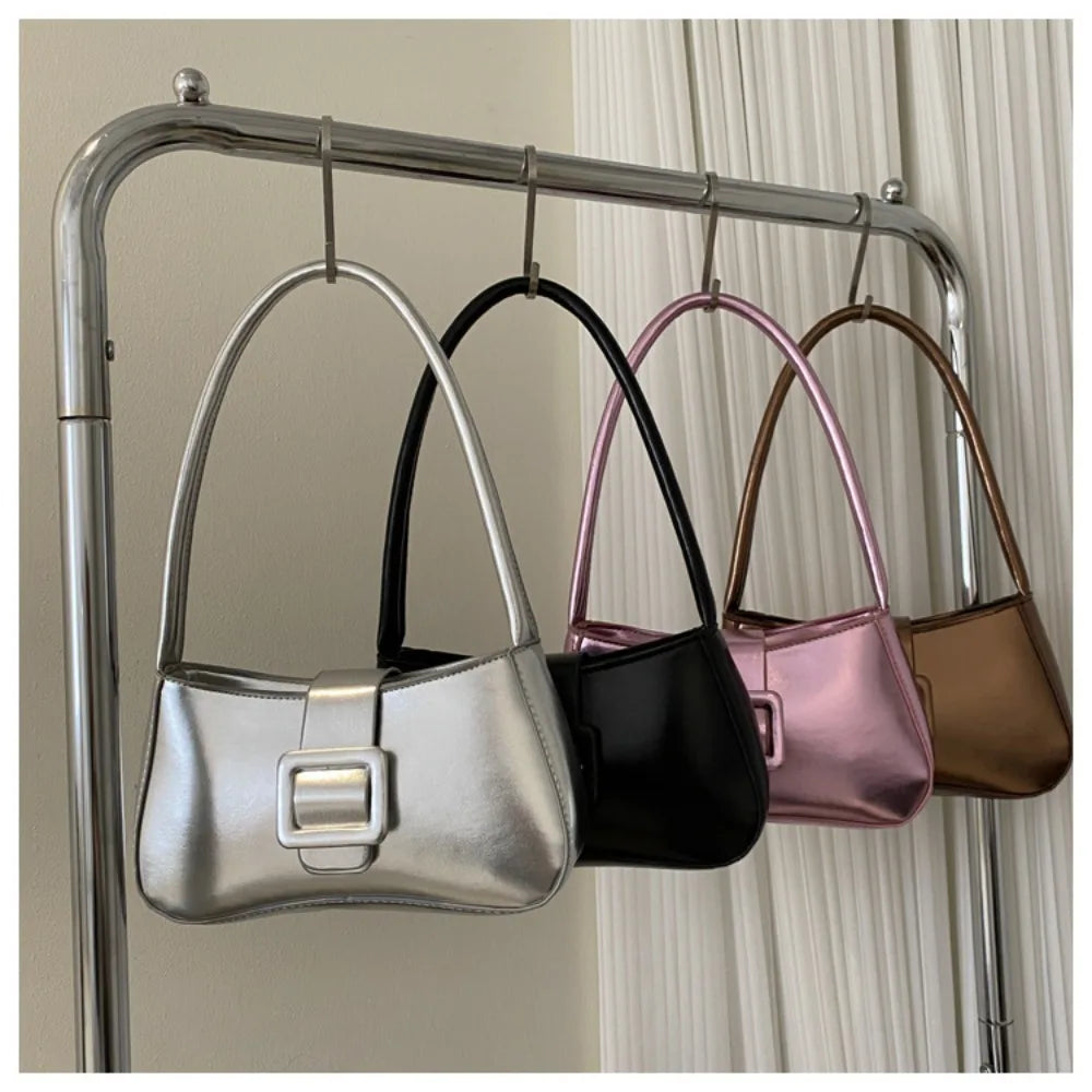 Women's PU Leather Underarm Shoulder Bag | Casual Sling Tote
