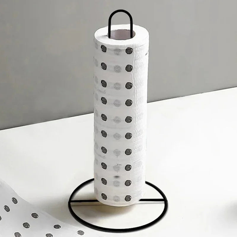 Stainless Steel Tissue Holder – Vertical Roll Paper Storage Rack