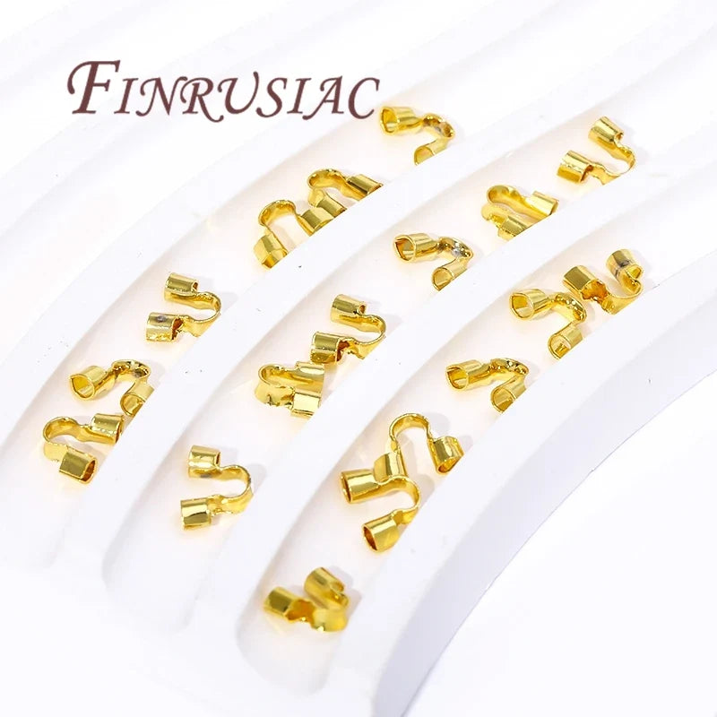 14K Gold Plated Wire Protectors U-Shape Loops | Jewelry Making