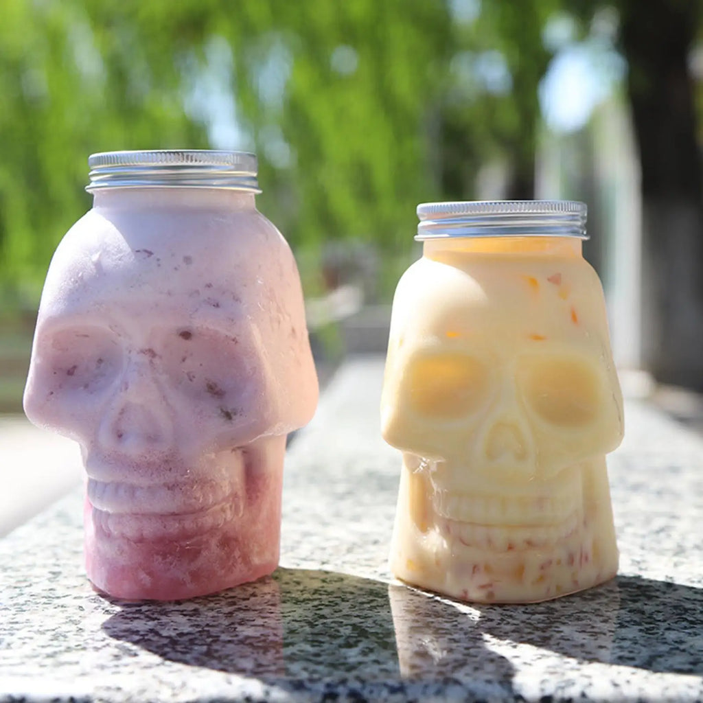 Skull Jars with Lid 500ml/800ml – Gothic Spooky Storage