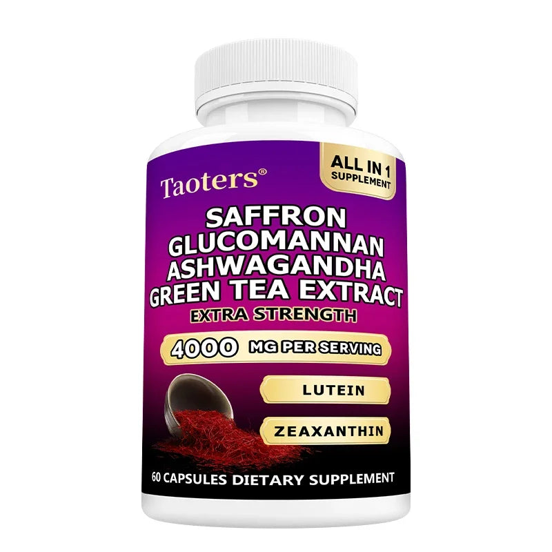 Saffron & Ashwagandha Supplement – Mood, Clarity & Cortisol