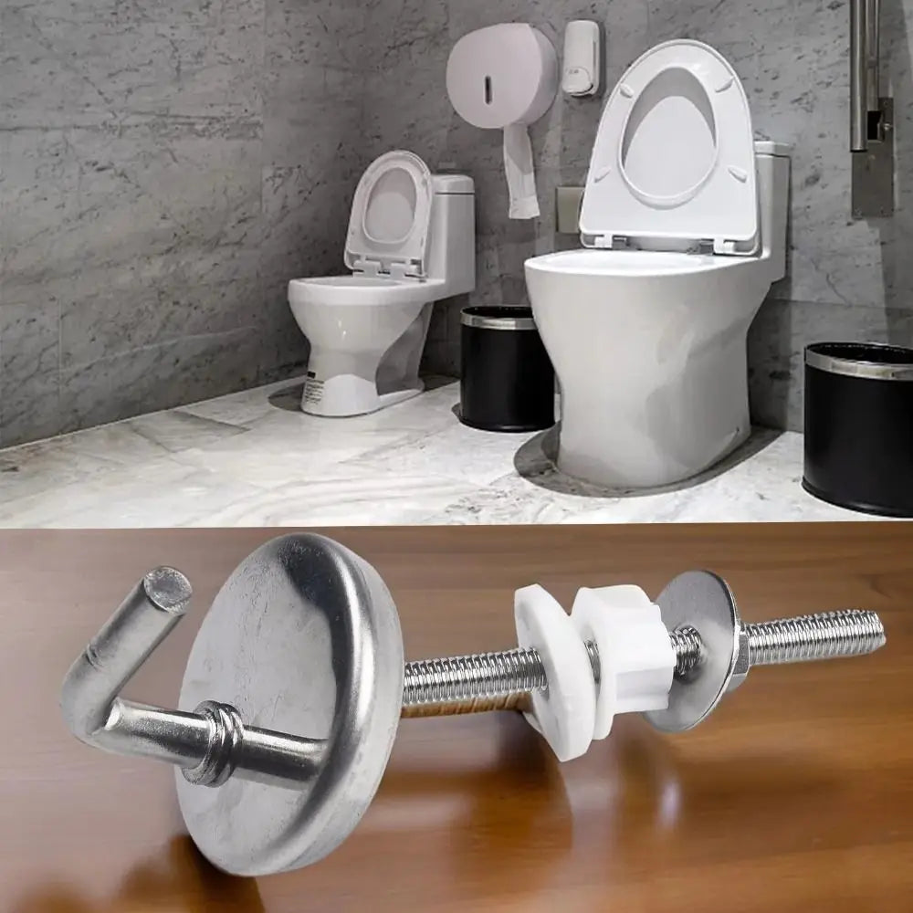 Stainless Steel Toilet Seat Hinge Kit – Universal Replacement