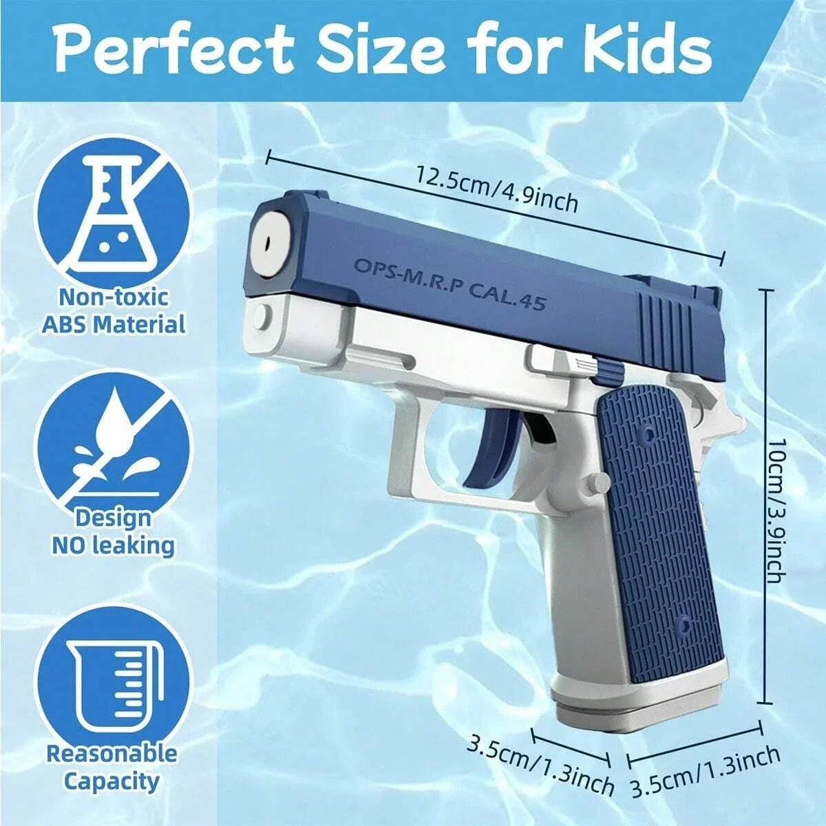Water Gun Squirt Pistol – Pool Beach Summer Toy for Kids