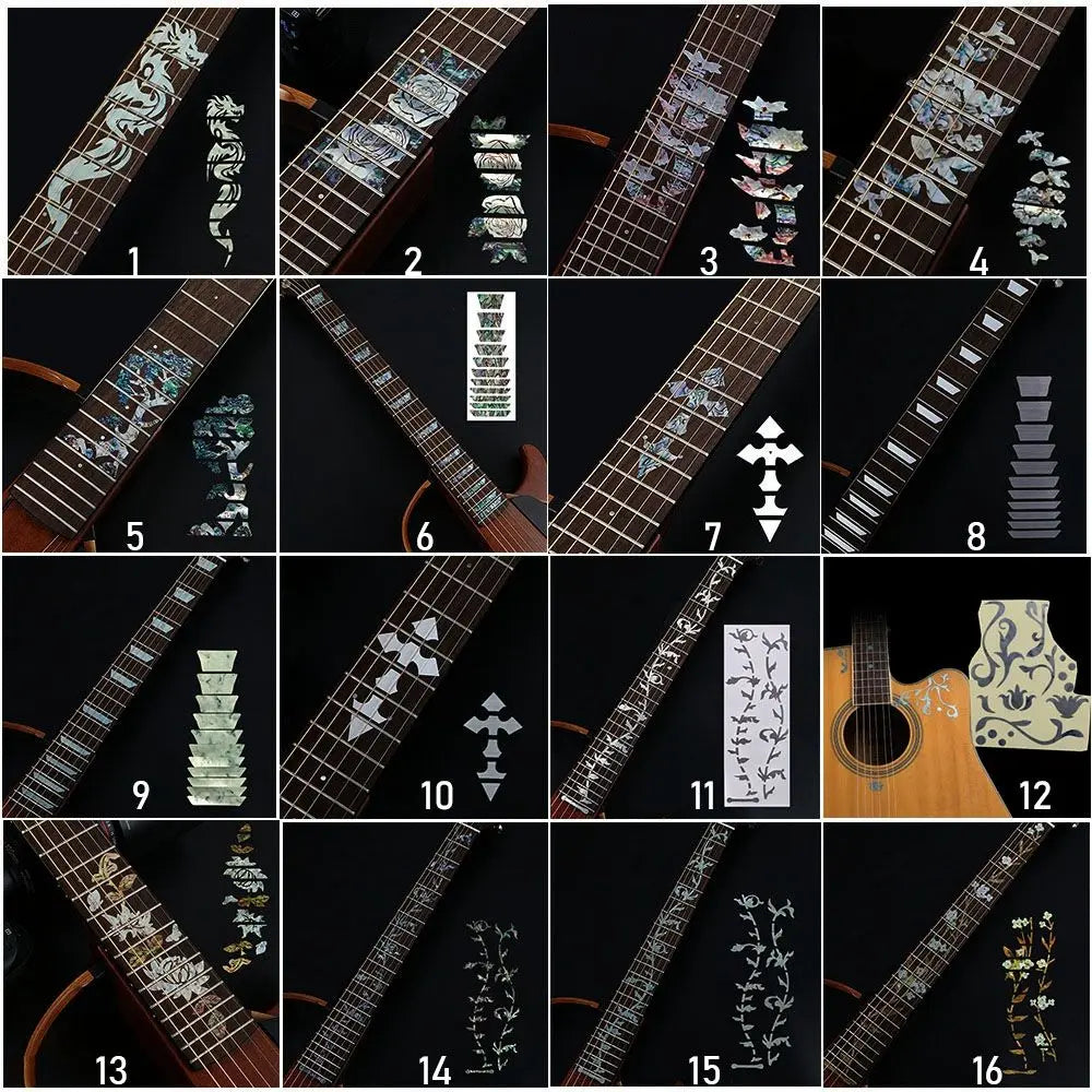 Guitar Fretboard Stickers – Ultra Thin Cross Inlay Decals