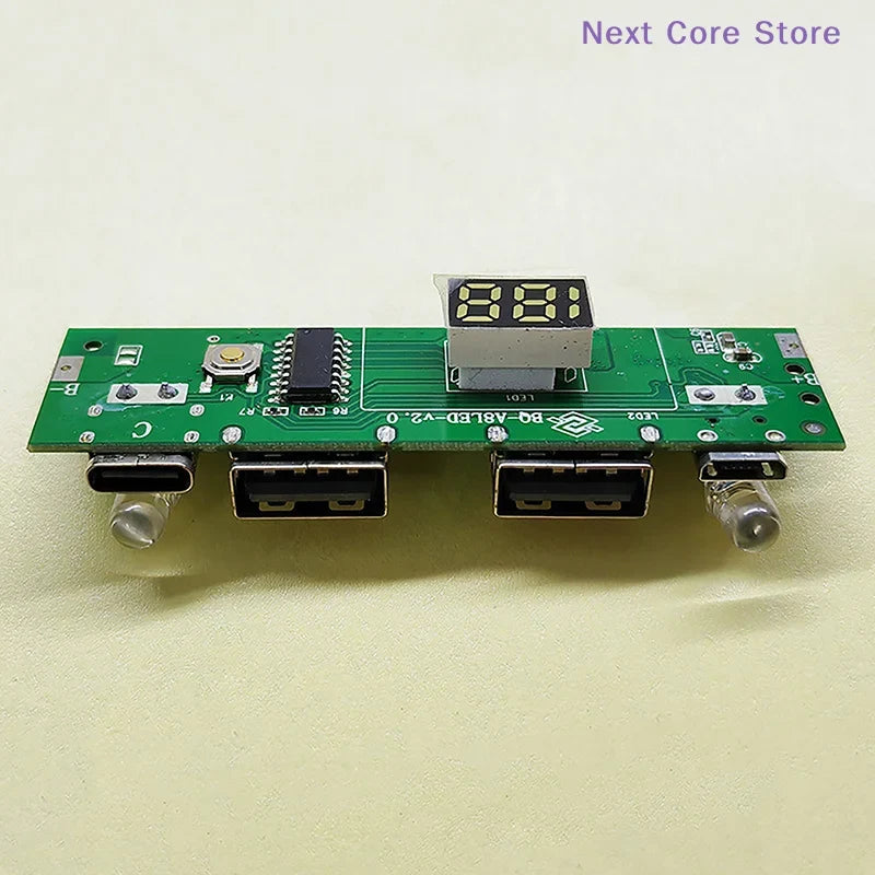A8188 5V 2A Digital Display Power Bank Circuit Module Type-C USB