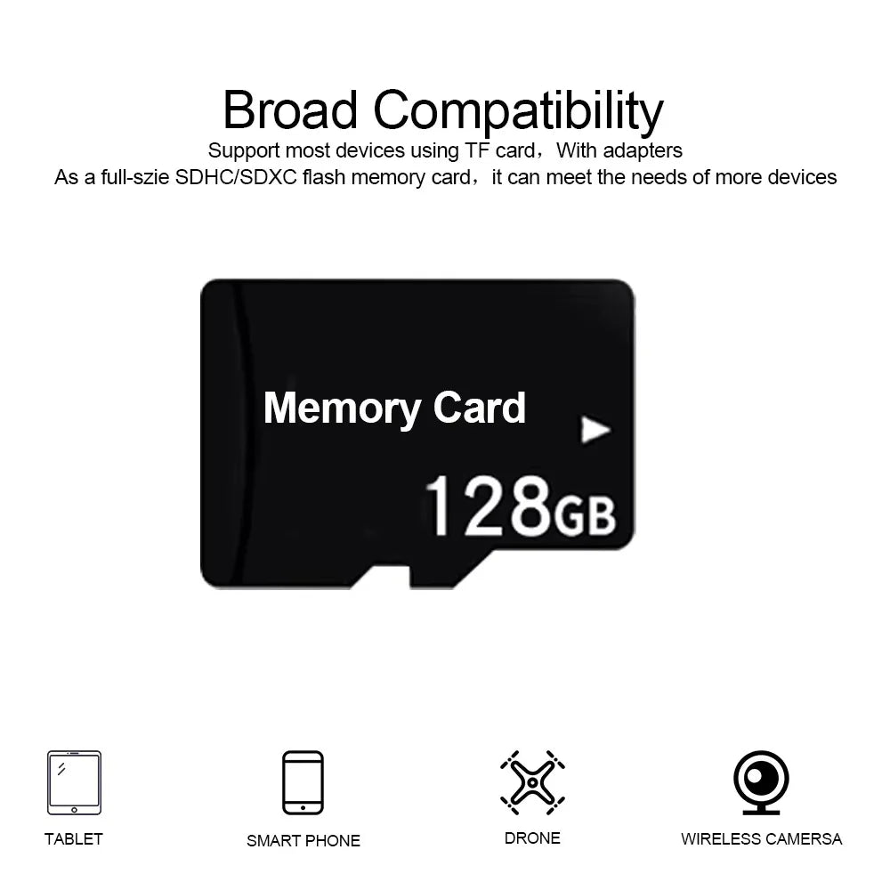 10-Pack TF/SD Flash Memory Cards 4GB–128GB | V60 Bulk Storage