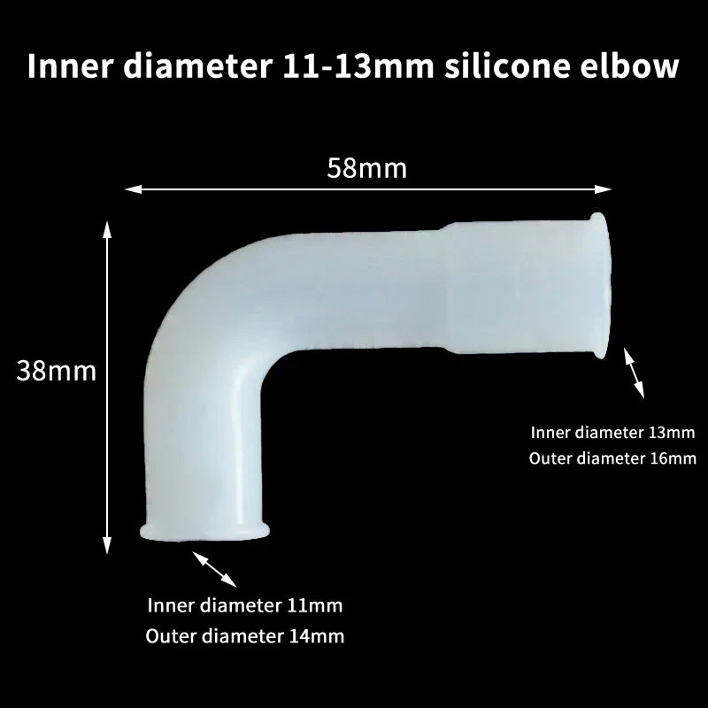 Silicone Elbow Pipe Connector for Garden & Aquarium Tubing