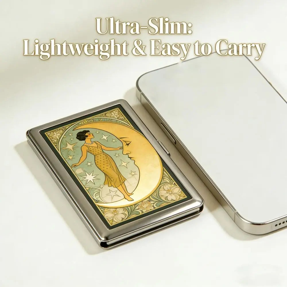 Vintage Metal Card Case – Snap ID & Credit Card Holder