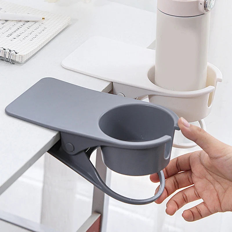 ABS Clip-On Desk Cup Holder – Table Side Drink Holder