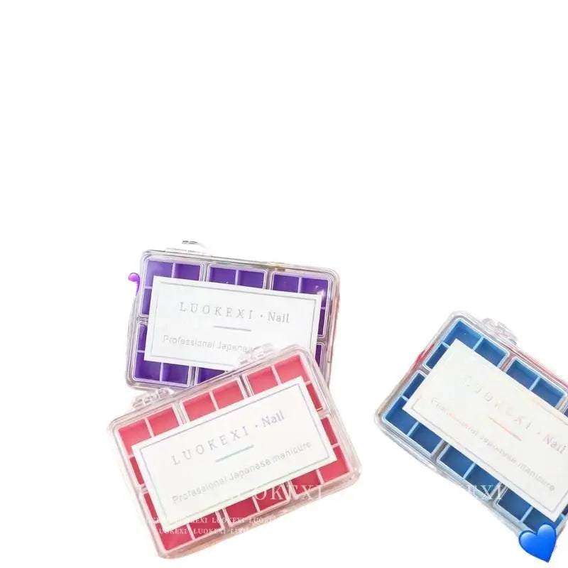 24-Grid Nail Art Organizer Box – Clear PP Storage Container