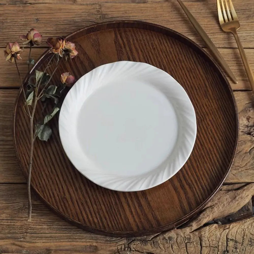 Vintage Round Wooden Serving Tray – 5 Sizes | Home Décor
