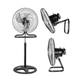 Modern 3-Blade Oscillating Metal Fan – Adjustable Height