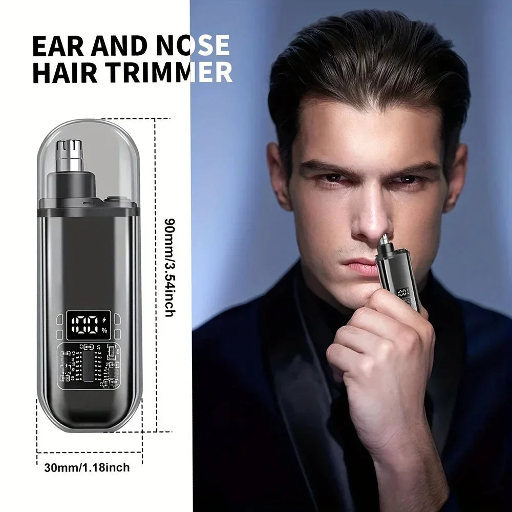 USB-C Rechargeable Nose & Ear Hair Trimmer for Men