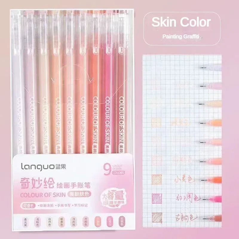 Glitter Gel Pen Set 162 Colors – 0.5mm & 1.0mm Art Pens