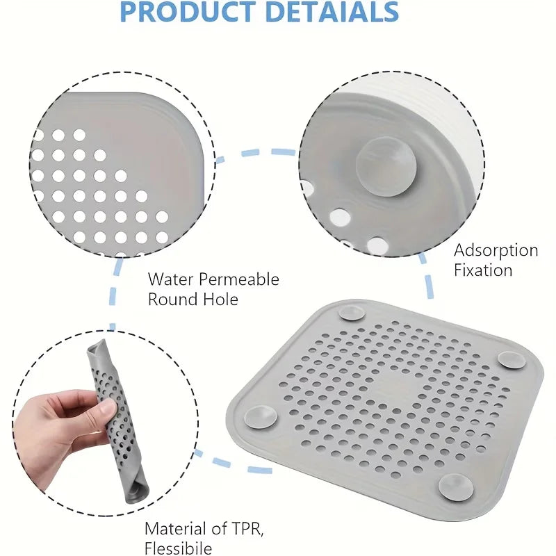 Sink & Bathtub Drain Cover Filter – Anti-Clog Debris Catcher