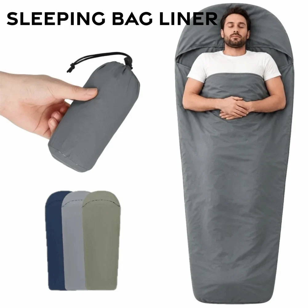 Ultralight Nylon Sleeping Bag Liner – Single Size Camping Sheet