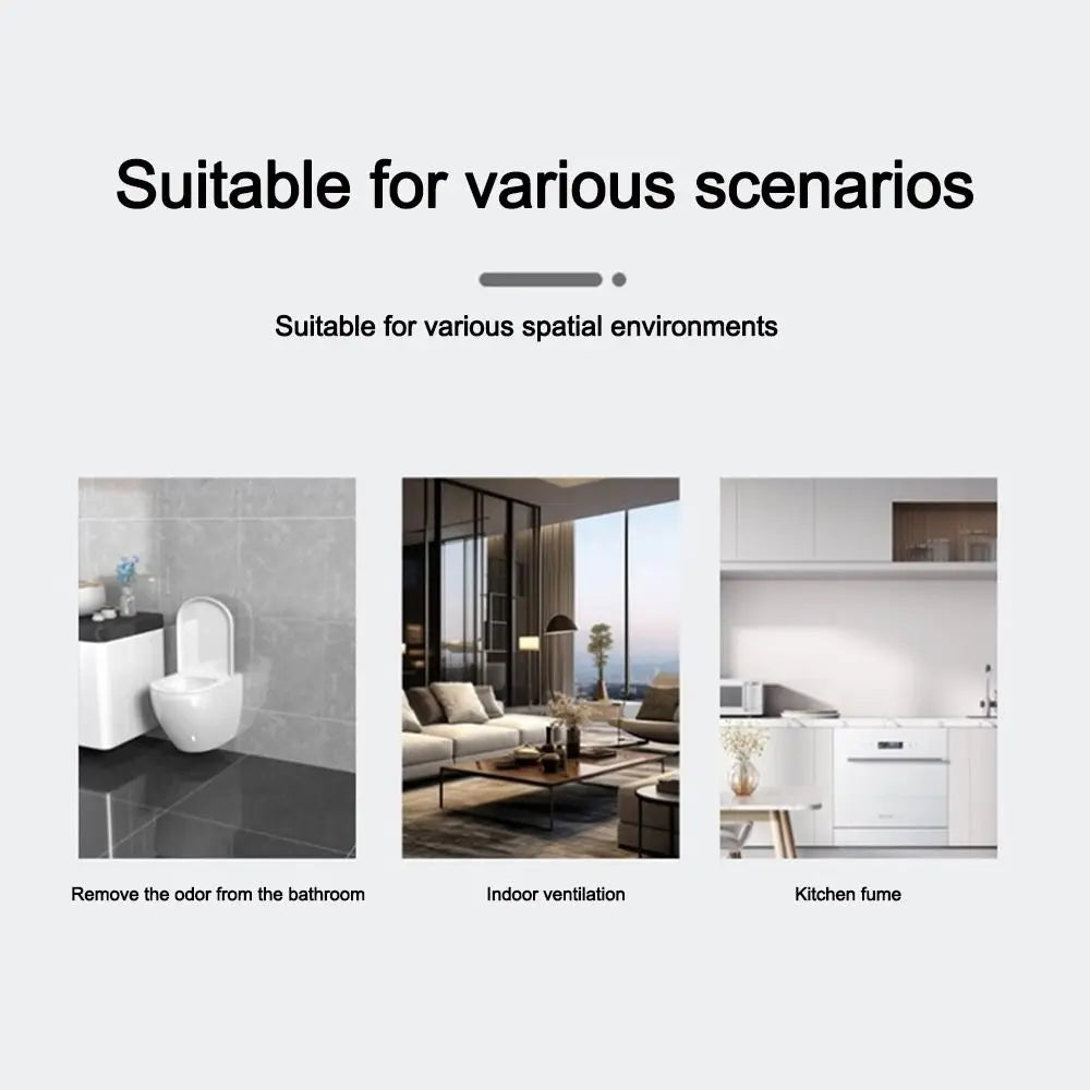 Square White Plastic Air Vent Grille with Flaps – Exhaust Fan Cover
