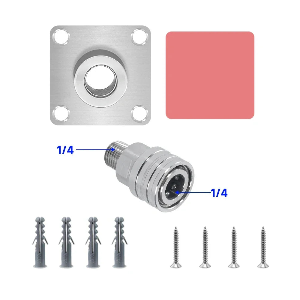 Pressure Washer Gun Wall Mount Rack – Stainless Steel Storage