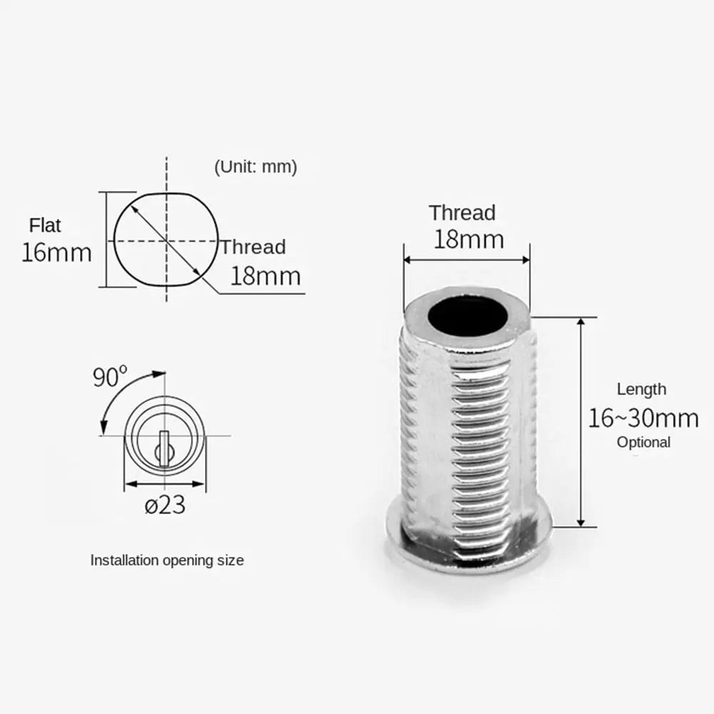 Zinc Alloy Keyless Cabinet Cam Lock – Mailbox & Furniture