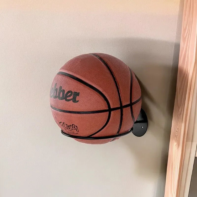 Wall Mounted Sports Ball Storage Rack – Iron Frame Holder
