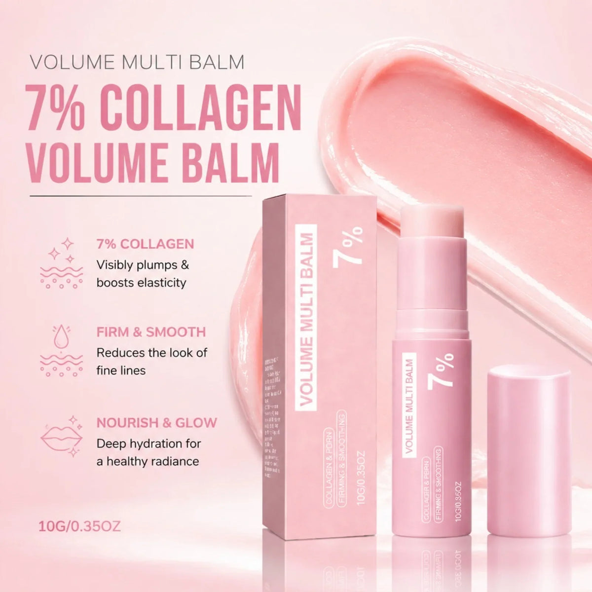 7% PDRN Pink Collagen Multi Balm – Face, Lip & Eye Moisturizer