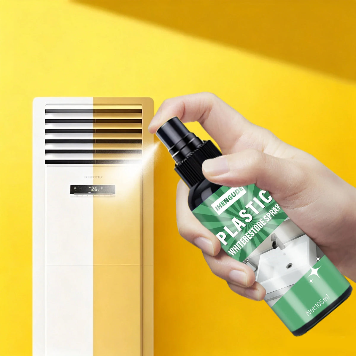 Plastic & Rubber Yellowing Remover Restorer Spray 105ml