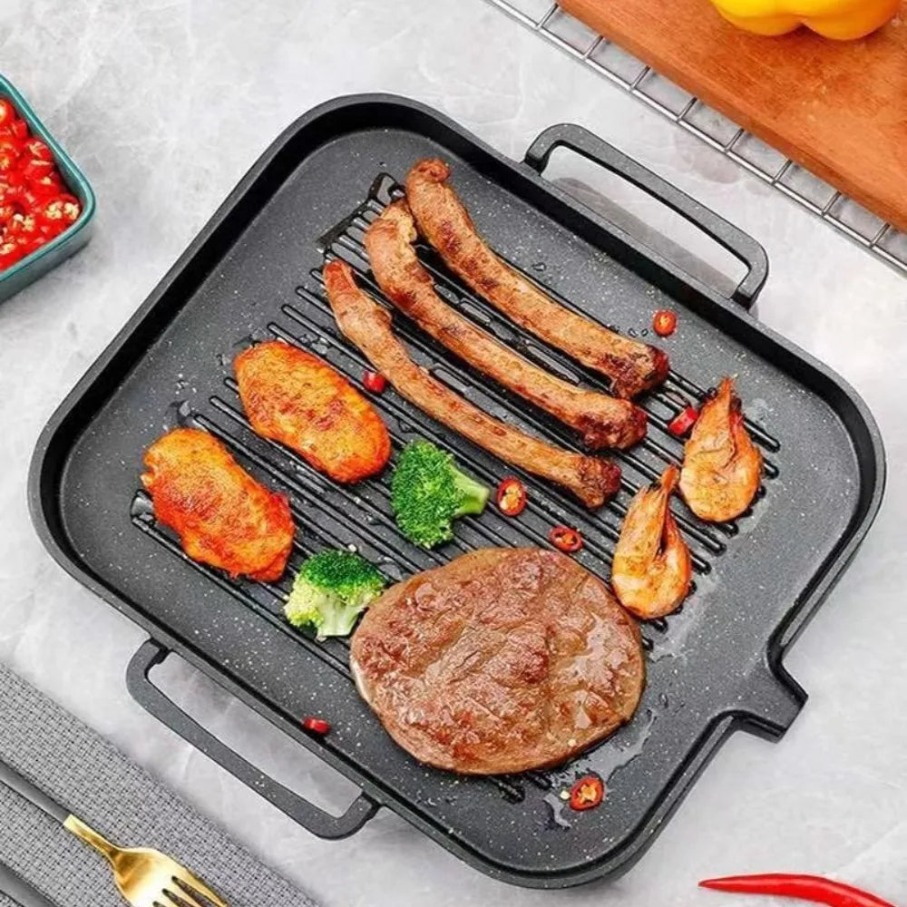 KOSUN Smokeless Nonstick BBQ Grill Pan – Korean Style Cooking