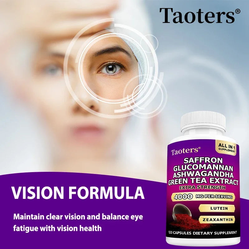 Saffron & Ashwagandha Supplement – Mood, Clarity & Cortisol