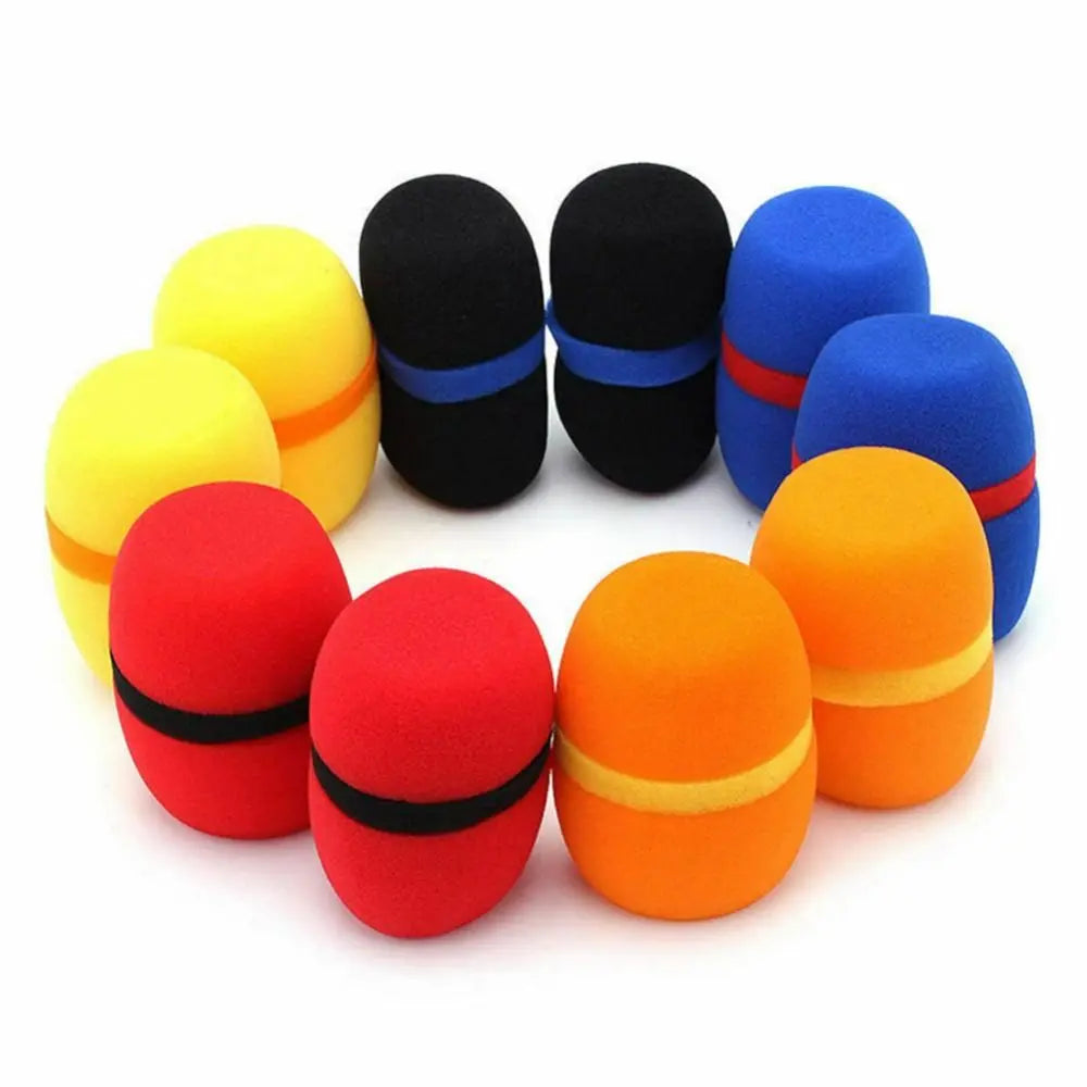 Washable Foam Microphone Cover – Reusable Mic Windscreen Cap
