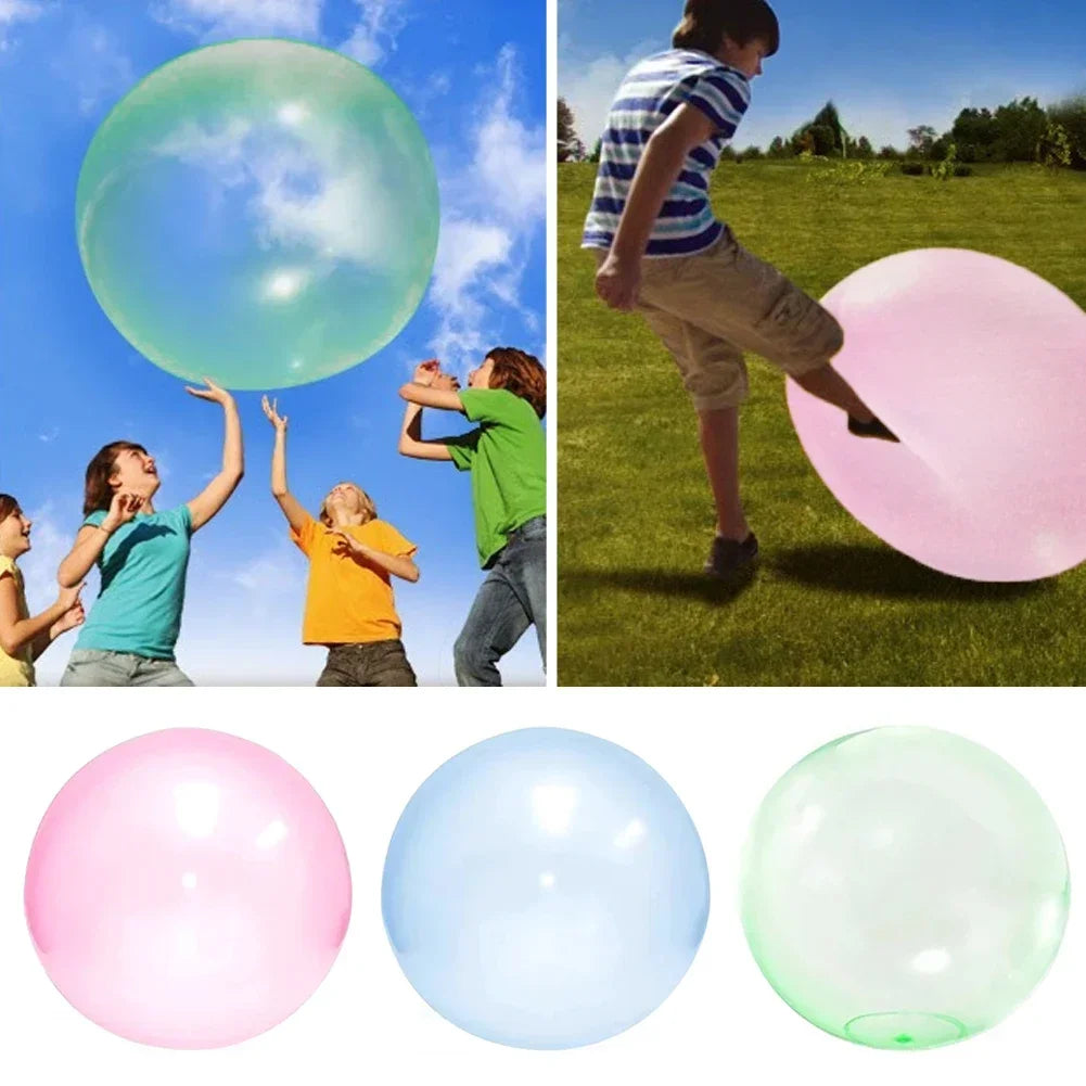 TPR Rubber Bubble Ball – Kids Outdoor Inflatable Water Play Toy