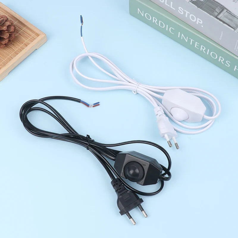 1.8M EU Plug Extension Cord with Dimmer Switch | Table Lamp