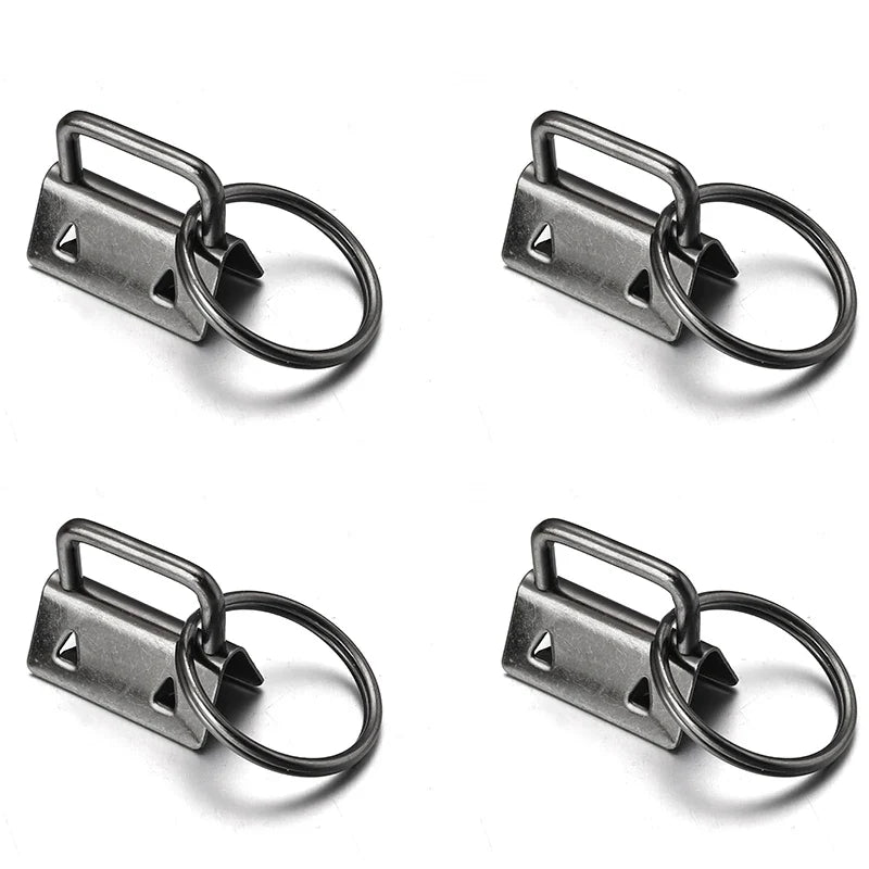 10pcs Metal Belt Clip Key Fob Foldover Connector DIY Hardware