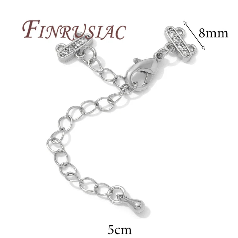 18K Gold Plated Bracelet Extender Chain with Lobster Clasp DIY