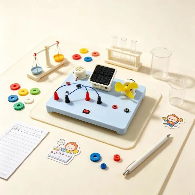 Solar Energy Teaching Board – Circuit Kit with Lamp, Buzzer & Motor