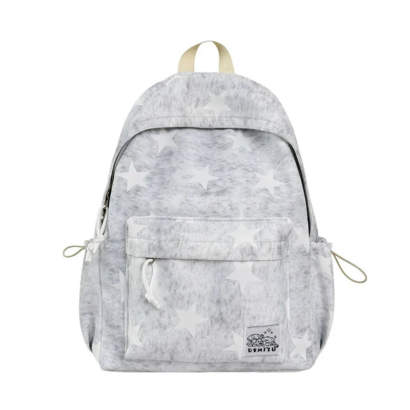 Korean Minimalist Starry Backpack – Lightweight School Bag
