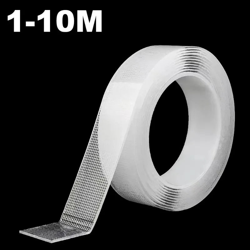 Clear Double-Sided Nano Tape – Removable & Waterproof 2–10m