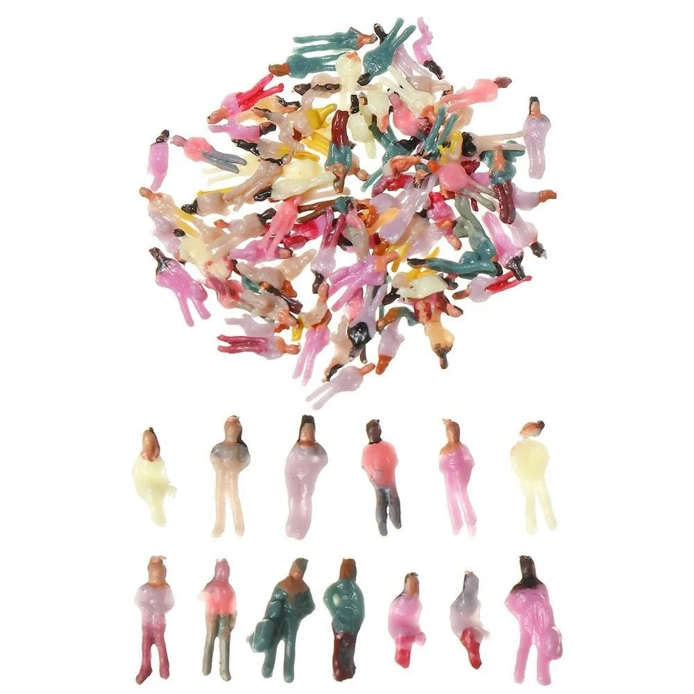 Scale Model People Figures 1:25–1:200 | 50/100pcs Pre-Painted
