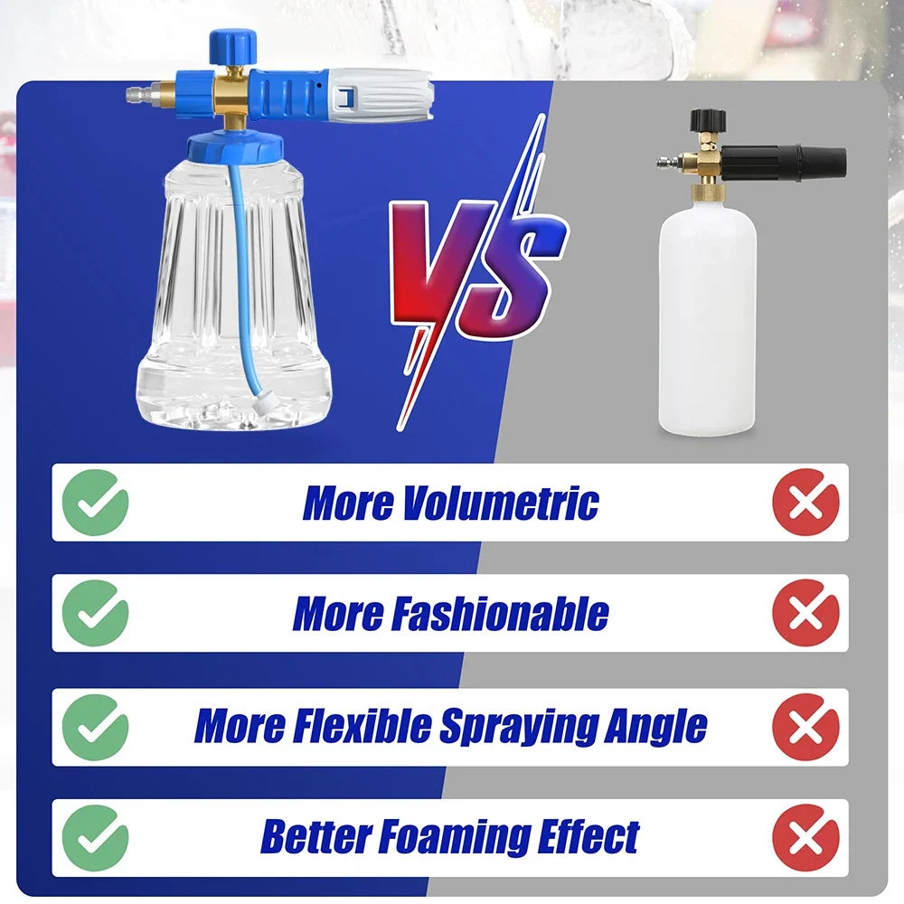 Snow Foam Cannon Gun | Adjustable Pressure Washer Sprayer