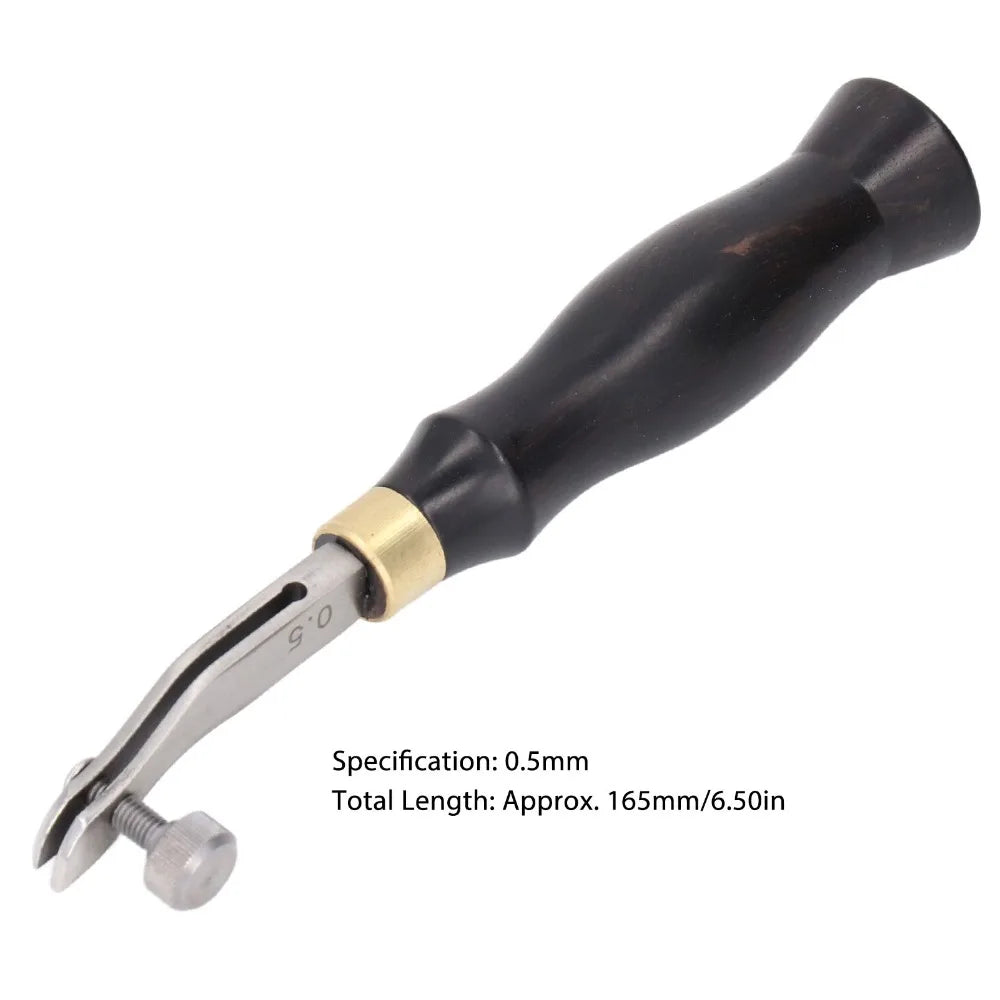0.5mm Adjustable Leather Edge Beveler – Wood & Steel Trimmer