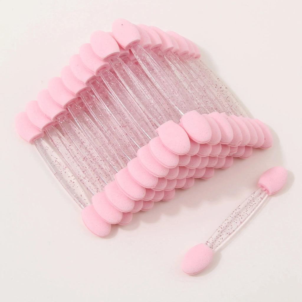 50Pcs Double-Sided Nail Art Sponge Brush Chrome Powder Applicator