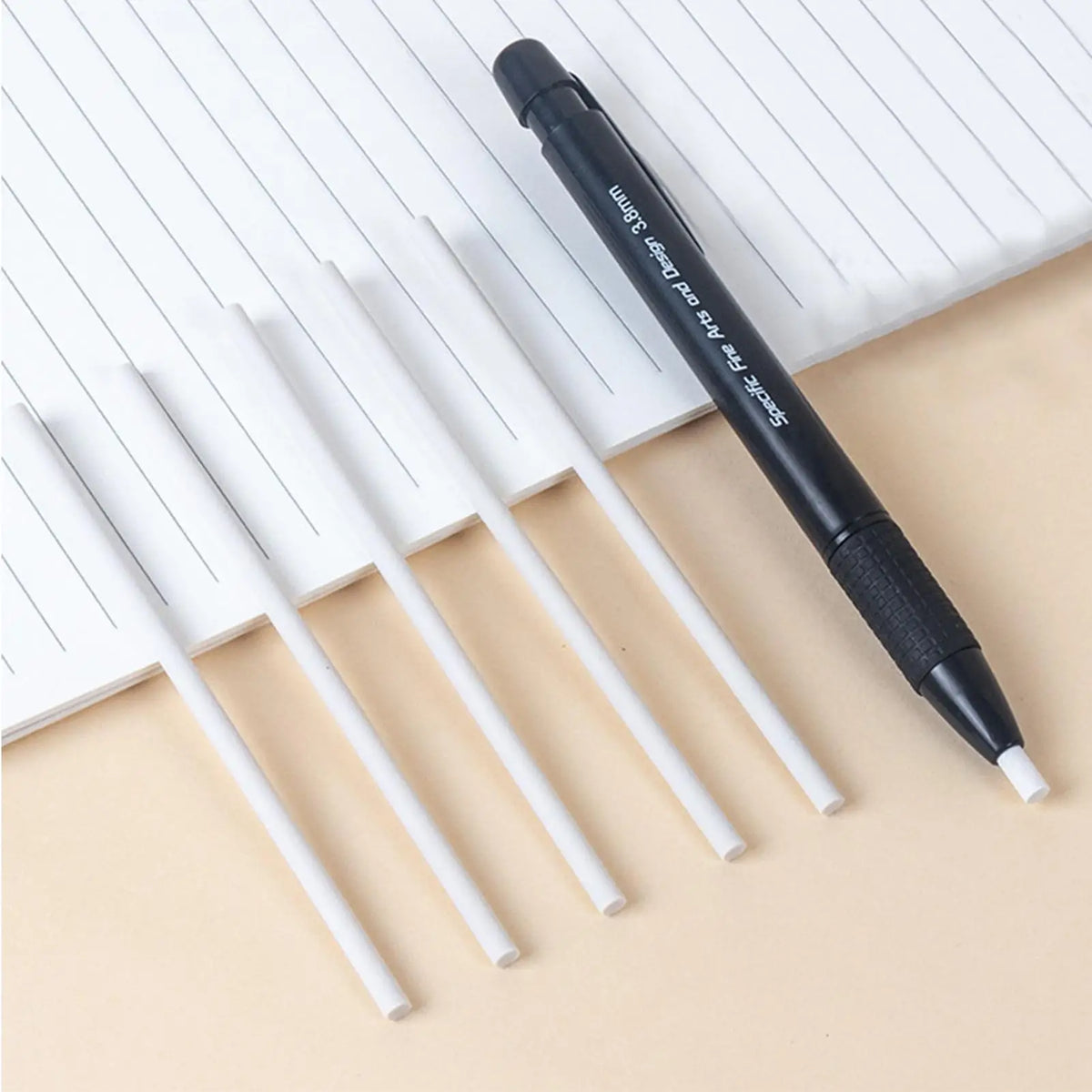 Retractable Eraser Pen 3.8mm Tip + 5 Refills | Art & Drafting