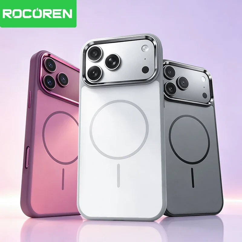 Rocoren Magnetic iPhone 18 17 Pro Case – Clear Anti-Yellow