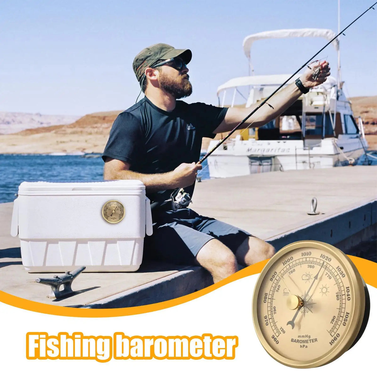 Portable Fishing Barometer – Air Pressure & Weather Gauge