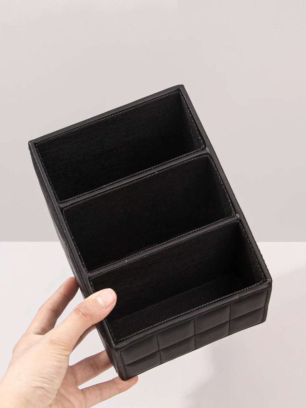 3-Tier PU Makeup Brush & Stationery Storage Box | Nixie