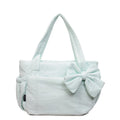 Nixie Quilted Bow Shoulder Bag – Women's Lightweight Tote