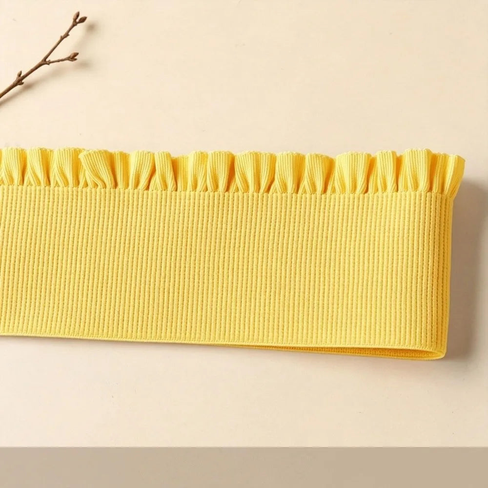 Wide Ruffle Elastic Band 1 Yard – DIY Waistband Sewing Trim