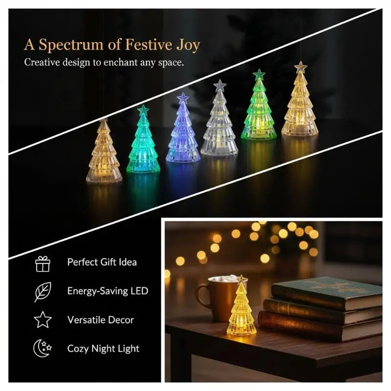 Mini LED Luminous Christmas Tree Ornament | Tabletop Xmas Decor