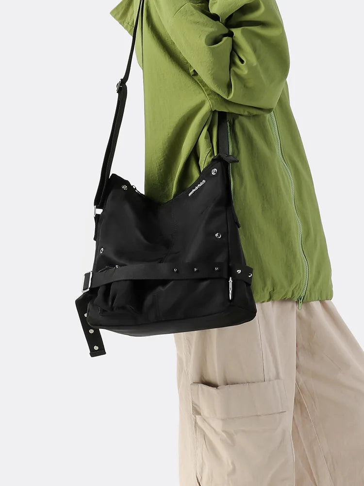 Nixie Retro Motorcycle Messenger Bag | Crossbody Shoulder Bag